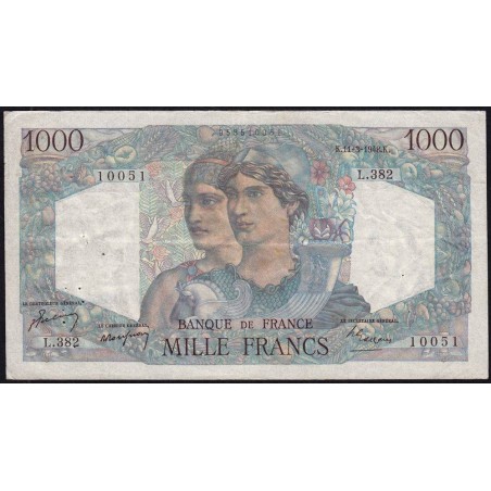 F 41-19 - 11/03/1948 - 1000 francs - Minerve et Hercule - Série L.382 - Etat : TTB-