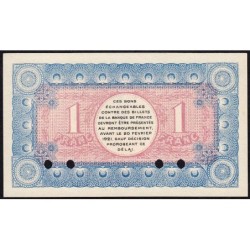 Chambéry - Pirot 44-6 - 1 franc - Série 196 - 19/02/1916 - Spécimen - Etat : NEUF