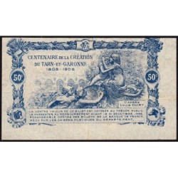 Montauban - Pirot 83-17 variété - 50 centimes - 1921 - Etat : TTB