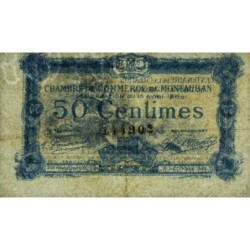 Montauban - Pirot 83-17 variété - 50 centimes - 1921 - Etat : TTB