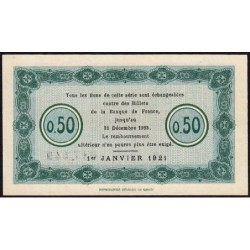 Nancy - Pirot 87-46 - 50 centimes - Série 30U - 01/01/1921 - Etat : SUP+
