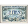 Région Provençale - Pirot 102-8 - 1 franc - R Série F - Sans date - Etat : SPL+