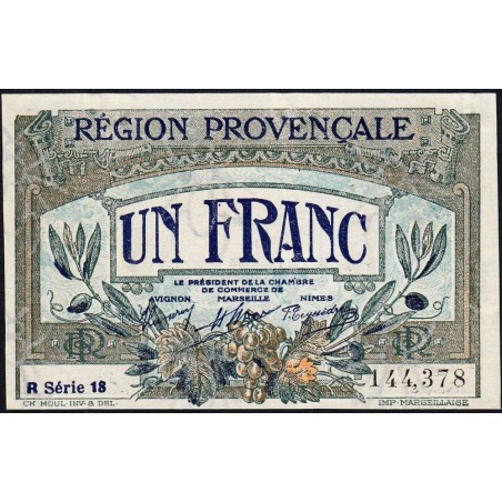 Région Provençale - Pirot 102-12 - 1 franc - R Série 32 - Sans date - Etat : NEUF