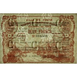 Rouen - Pirot 110-66 - 2 francs - 1922 - Etat : SUP+