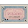 Vienne (Isère) - Pirot 128-7 - 1 franc - Série 141 - 14/09/1915 - Spécimen - Etat : SPL
