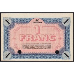 Vienne (Isère) - Pirot 128-24 - 1 franc - Série 122 - 4e émission - 08/07/1918 - Spécimen - Etat : SPL+