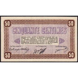 Belfort - Pirot 23-56 - 50 centimes - Série D - 12/10/1921 - Etat : NEUF