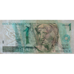 Brésil - Pick 243Ab - 1 real - Série AB 5813 - 1998 - Etat : TTB