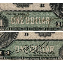 Canada - Pick 27b_2 - 1 dollar - Série X - 03/01/1911 - Etat : TB