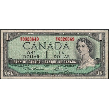 Canada - Pick 75d - 1 dollar - Série D/I - 1954 (1973) - Etat : TB