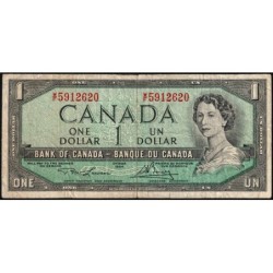Canada - Pick 75d - 1 dollar - Série W/F - 1954 (1973) - Etat : TB-