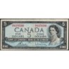 Canada - Pick 77c - 5 dollars - Série R/X - 1954 (1972) - Etat : TB