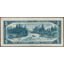 Canada - Pick 77c - 5 dollars - Série R/X - 1954 (1972) - Etat : TB
