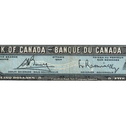 Canada - Pick 77c - 5 dollars - Série R/X - 1954 (1972) - Etat : TB