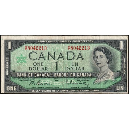 Canada - Pick 84b_1 - 1 dollar - Série H/P - 1967 - Commémoratif - Etat : TTB-