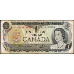 Canada - Pick 85a_1[b] - 1 dollar - Série AAL - 1973 (1974) - Etat : TB+