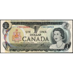 Canada - Pick 85a_2 - 1 dollar - Série FR - 1973 (1974) - Etat : TTB