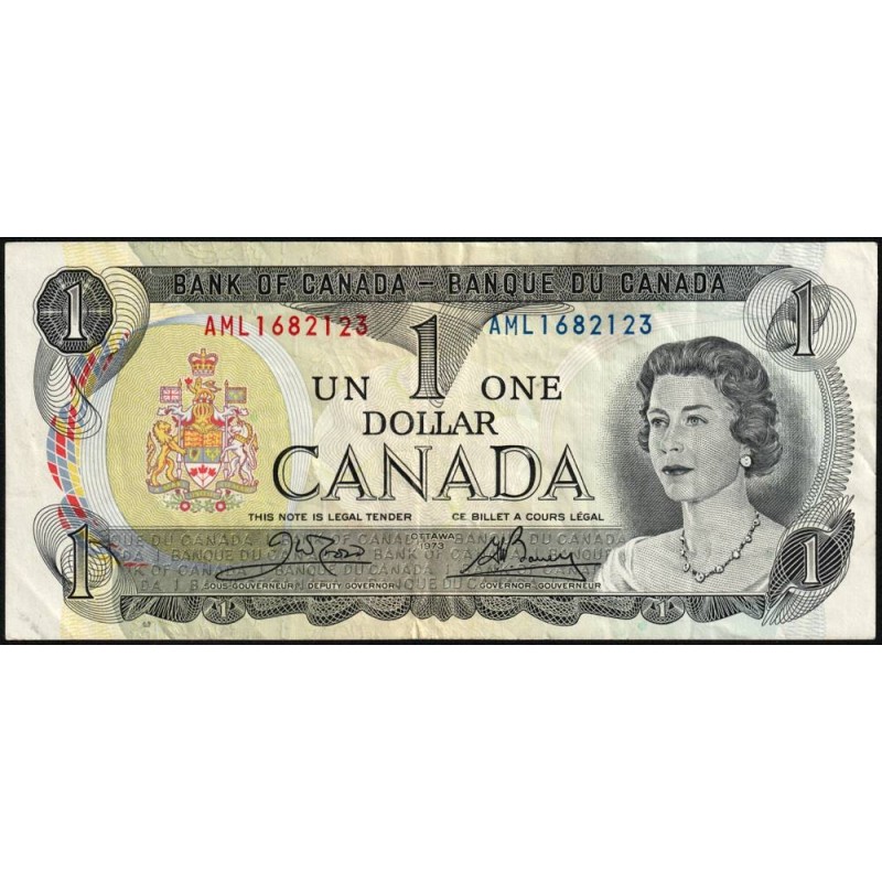 Canada - Pick 85c_1 - 1 dollar - Série AML - 1973 (1985) - Etat : TTB