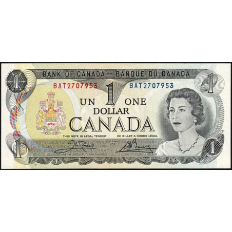 Canada - Pick 85c_1 - 1 dollar - Série BAT - 1973 (1985) - Etat : NEUF