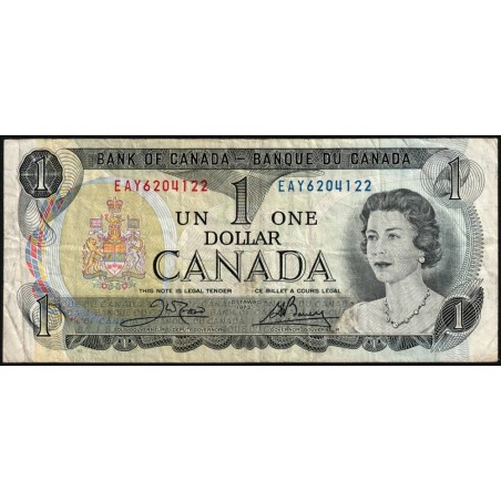 Canada - Pick 85c_2 - 1 dollar - Série EAY - 1973 (1985) - Etat : TB