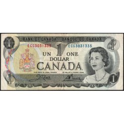 Canada - Pick 85c_2 - 1 dollar - Série ECG - 1973 (1985) - Etat : TTB