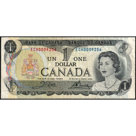 Canada - Pick 85c_2 - 1 dollar - Série ECH - 1973 (1985) - Etat : TB