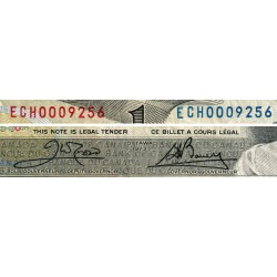 Canada - Pick 85c_2 - 1 dollar - Série ECH - 1973 (1985) - Etat : TB