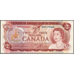 Canada - Pick 86a_1 - 2 dollars - Série BM - 1974 (1975) - Etat : TTB