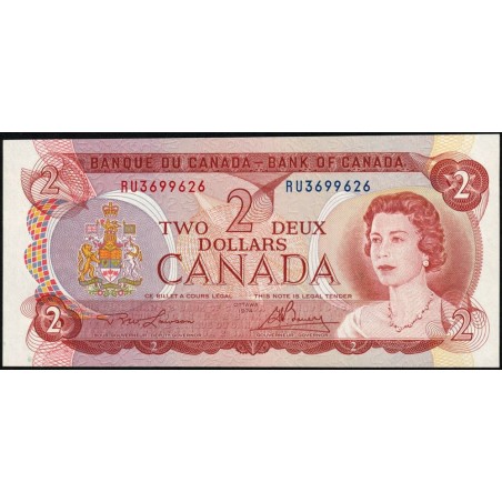 Canada - Pick 86a_1 - 2 dollars - Série RU - 1974 (1975) - Etat : NEUF
