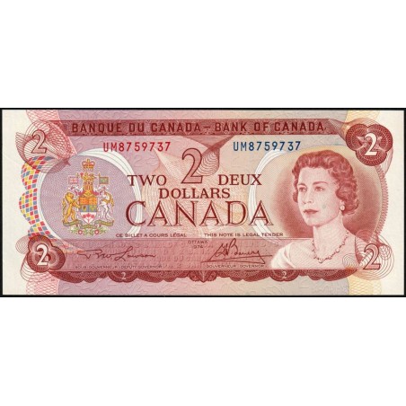 Canada - Pick 86a_1 - 2 dollars - Série UM - 1974 (1975) - Etat : pr.NEUF