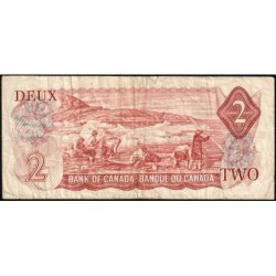 Canada - Pick 86a_2 - 2 dollars - Série ABV - 1974 (1975) - Etat : TB