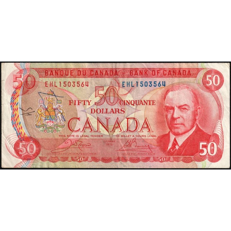 Canada - Pick 90b - 50 dollars - Série EHL - 1975 (1985) - Etat : TB+