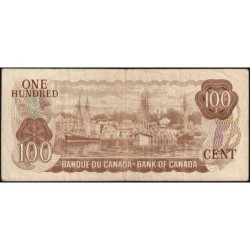 Canada - Pick 91a_2 - 100 dollars - Série AJB - 1975 (1976) - Etat : TB