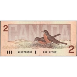 Canada - Pick 94a - 2 dollars - Série AUK - 1986 - Etat : TTB+