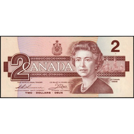Canada - Pick 94b_1 - 2 dollars - Série AUV - 1986 (1988) - Etat : NEUF
