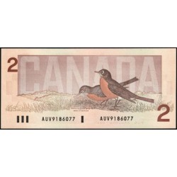 Canada - Pick 94b_1 - 2 dollars - Série AUV - 1986 (1988) - Etat : NEUF