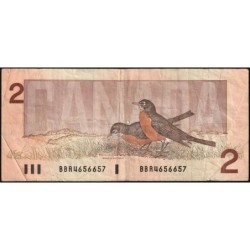 Canada - Pick 94b_1 - 2 dollars - Série BBR - 1986 (1988) - Etat : TB