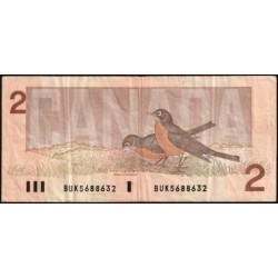 Canada - Pick 94b_1 - 2 dollars - Série BUK - 1986 (1988) - Etat : TB