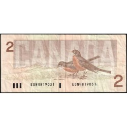 Canada - Pick 94b_2 - 2 dollars - Série EGN - 1986 (1988) - Etat : TB