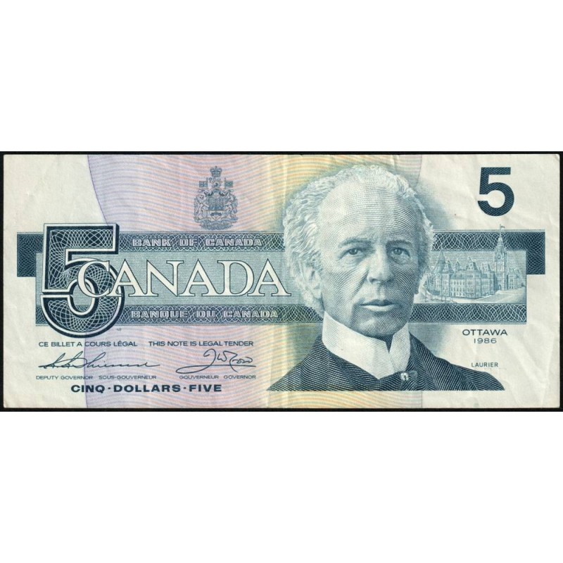 Canada - Pick 95b - 5 dollars - Série EPG - 1986 (1990) - Etat : TTB