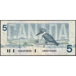 Canada - Pick 95c_1 - 5 dollars - Série ANB - 1986 (1994) - Etat : TTB-