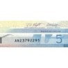 Canada - Pick 101a - 5 dollars - Série ANZ - 2001 - Etat : TTB+ à SUP