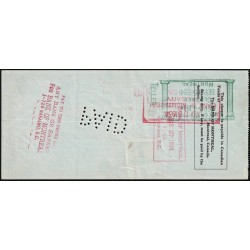 Canada - Chèque Voyage - The Bank of Montreal - 20 dollars - 1934 - Etat : TTB+