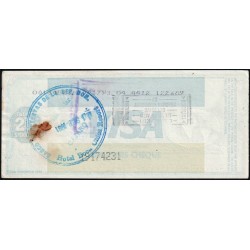 Canada - Chèque Voyage - The Bank of Nova Scotia - 20 dollars US - 1991 - Etat : TTB