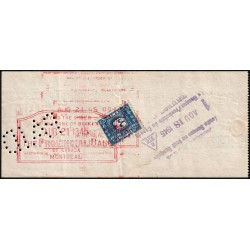 Canada - Chèque Voyage - The Canadian Bank of Commerce - 50 dollars - 1945 - Etat : SUP