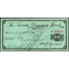 Canada - Chèque Voyage - The Toronto Dominion Bank - 10 dollars - 1963 - Etat : SUP