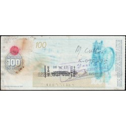 Canada - Chèque Voyage - TD Bank - 100 dollars US - 1991 - Etat : TB+