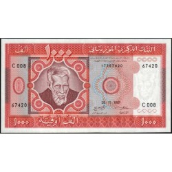 Mauritanie - Pick 3D - 1'000 ouguiya - Série C 008 - 28/11/1981 - Etat : NEUF