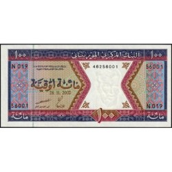 Mauritanie - Pick 4k - 100 ouguiya - Série N 019 - 28/11/2002 - Etat : pr.NEUF