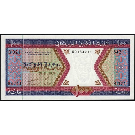 Mauritanie - Pick 4k - 100 ouguiya - Série B 021 - 28/11/2002 - Etat : NEUF